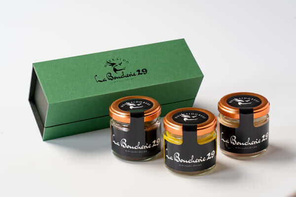 三種のリエット（パテの瓶詰）