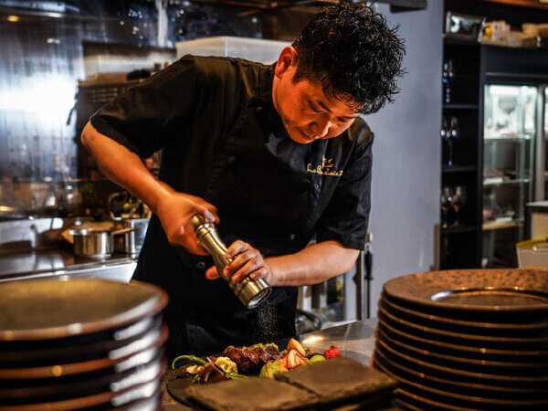 野菜の盛り付け